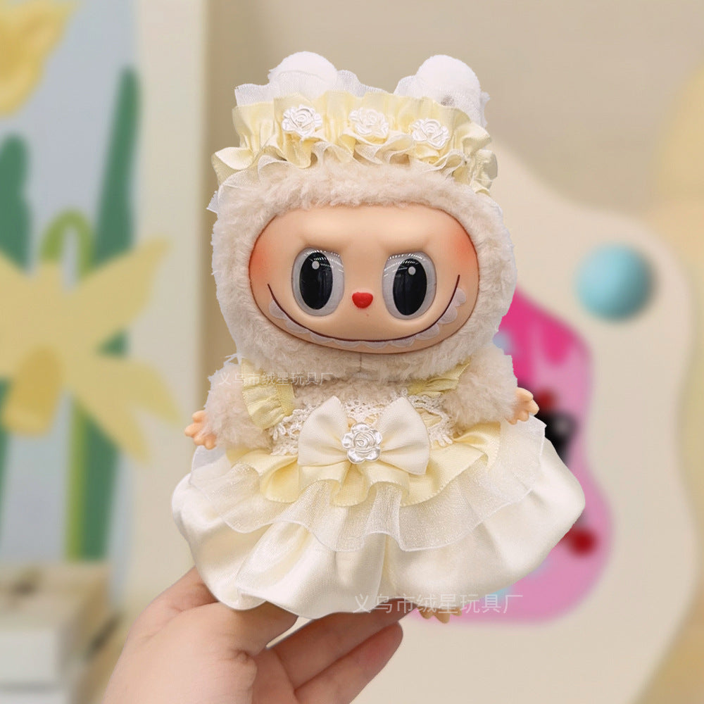 17cm labubu Doll Clothing Collection Creative Doll Outfit Set LabUbu Vinyl Doll Clothing Accessories