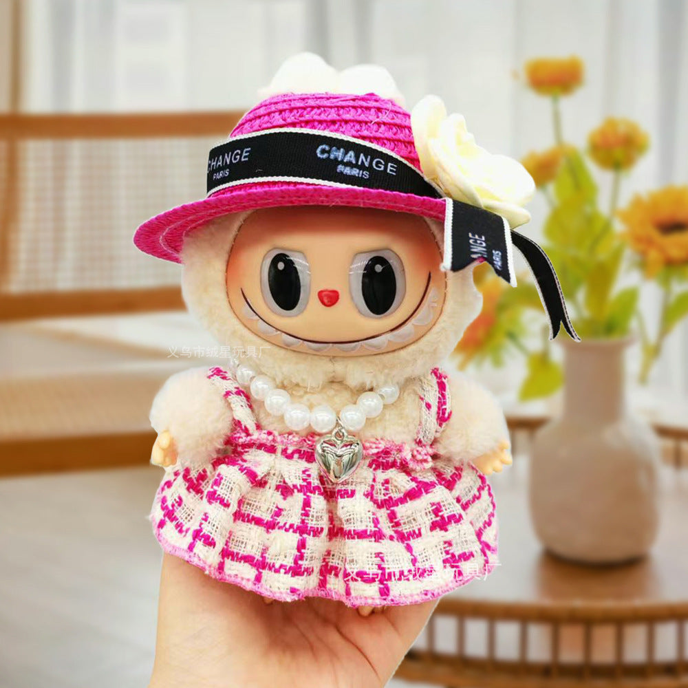 17cm labubu Doll Clothing Collection Creative Doll Outfit Set LabUbu Vinyl Doll Clothing Accessories