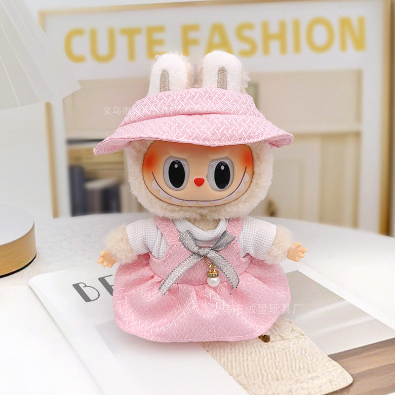 17cm labubu Doll Clothing Collection Creative Doll Outfit Set LabUbu Vinyl Doll Clothing Accessories