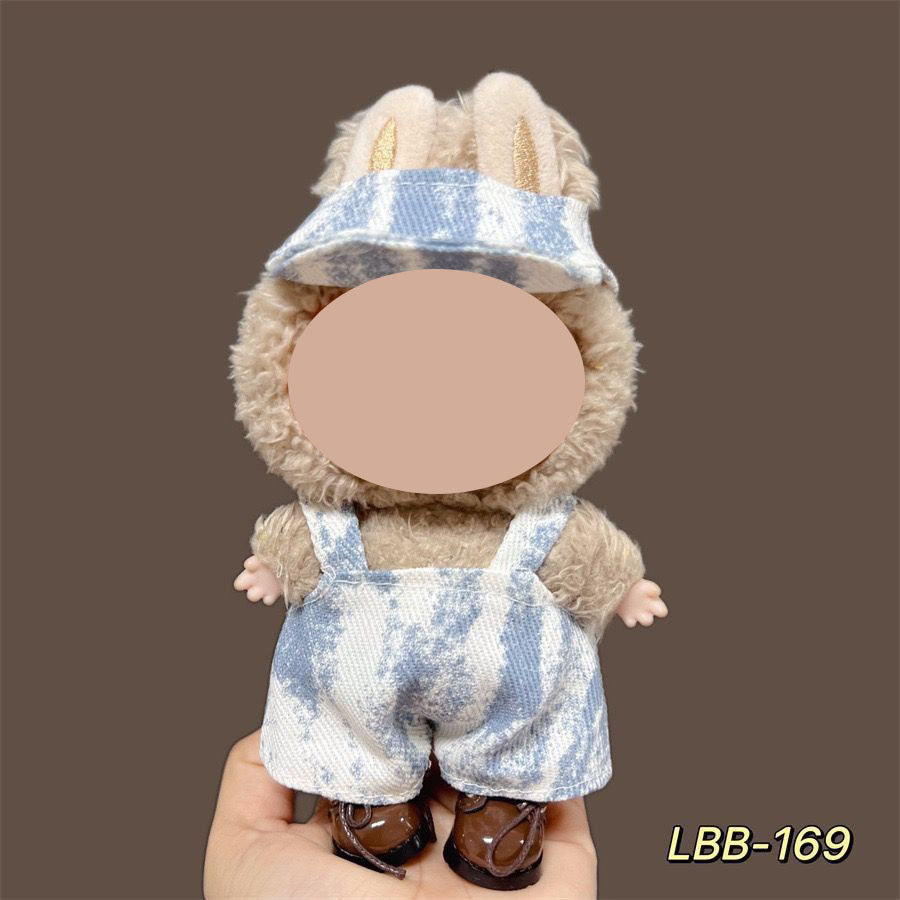 17cm labubu first generation wearable baby clothes, second and third generation Labubu blind box pendant baby clothes decoration set
