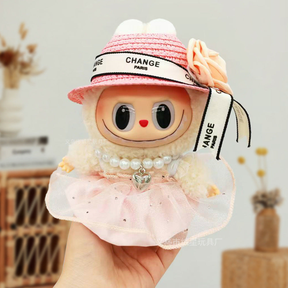 17cm labubu Doll Clothing Collection Creative Doll Outfit Set LabUbu Vinyl Doll Clothing Accessories
