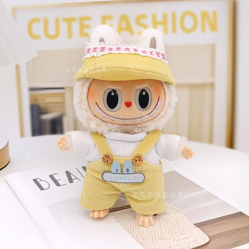 17cm labubu Doll Clothing Collection Creative Doll Outfit Set LabUbu Vinyl Doll Clothing Accessories
