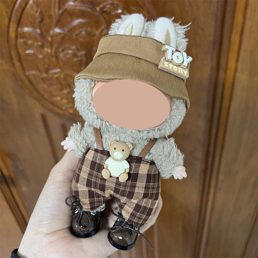 17cm labubu first generation wearable baby clothes, second and third generation Labubu blind box pendant baby clothes decoration set