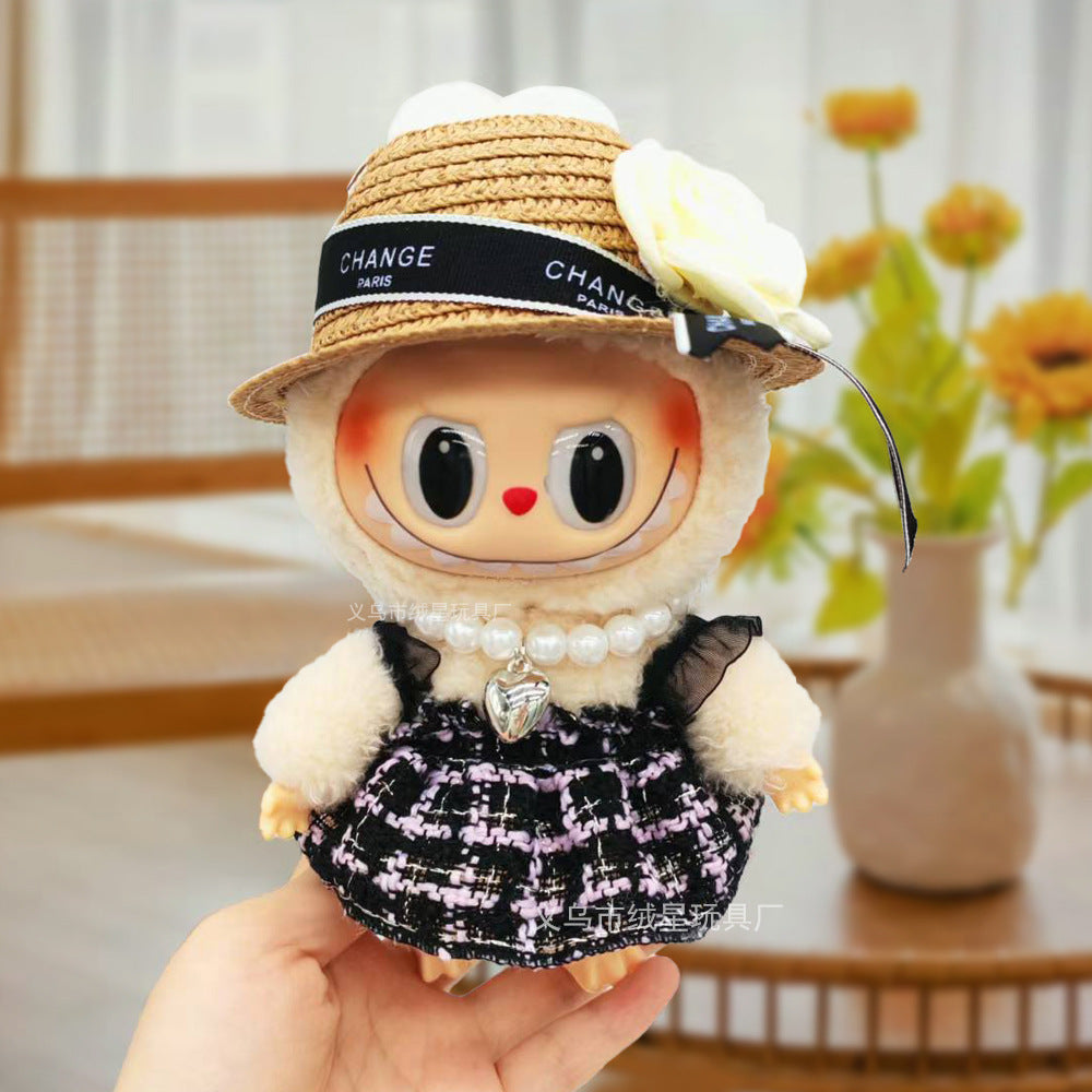17cm labubu Doll Clothing Collection Creative Doll Outfit Set LabUbu Vinyl Doll Clothing Accessories