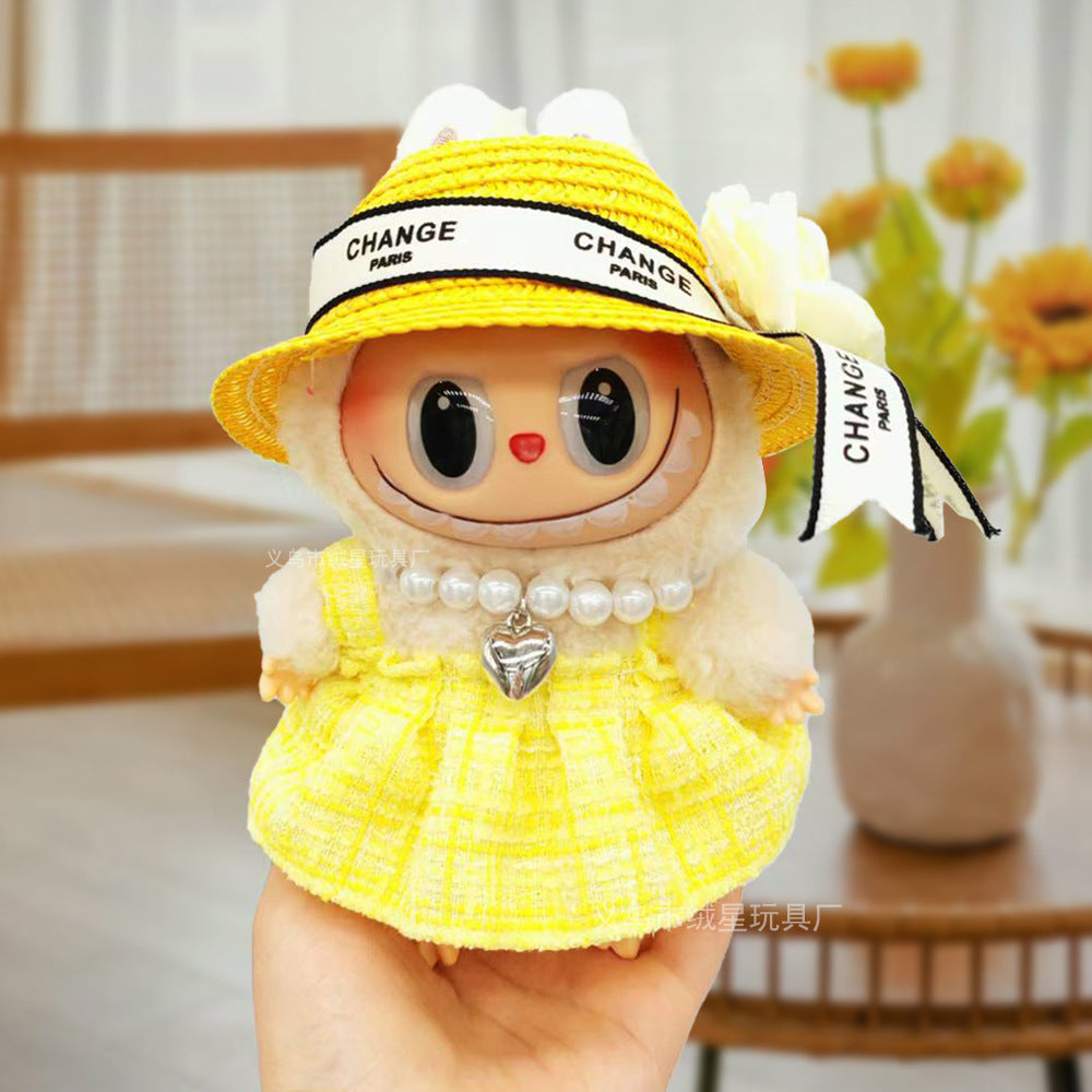 17cm labubu Doll Clothing Collection Creative Doll Outfit Set LabUbu Vinyl Doll Clothing Accessories