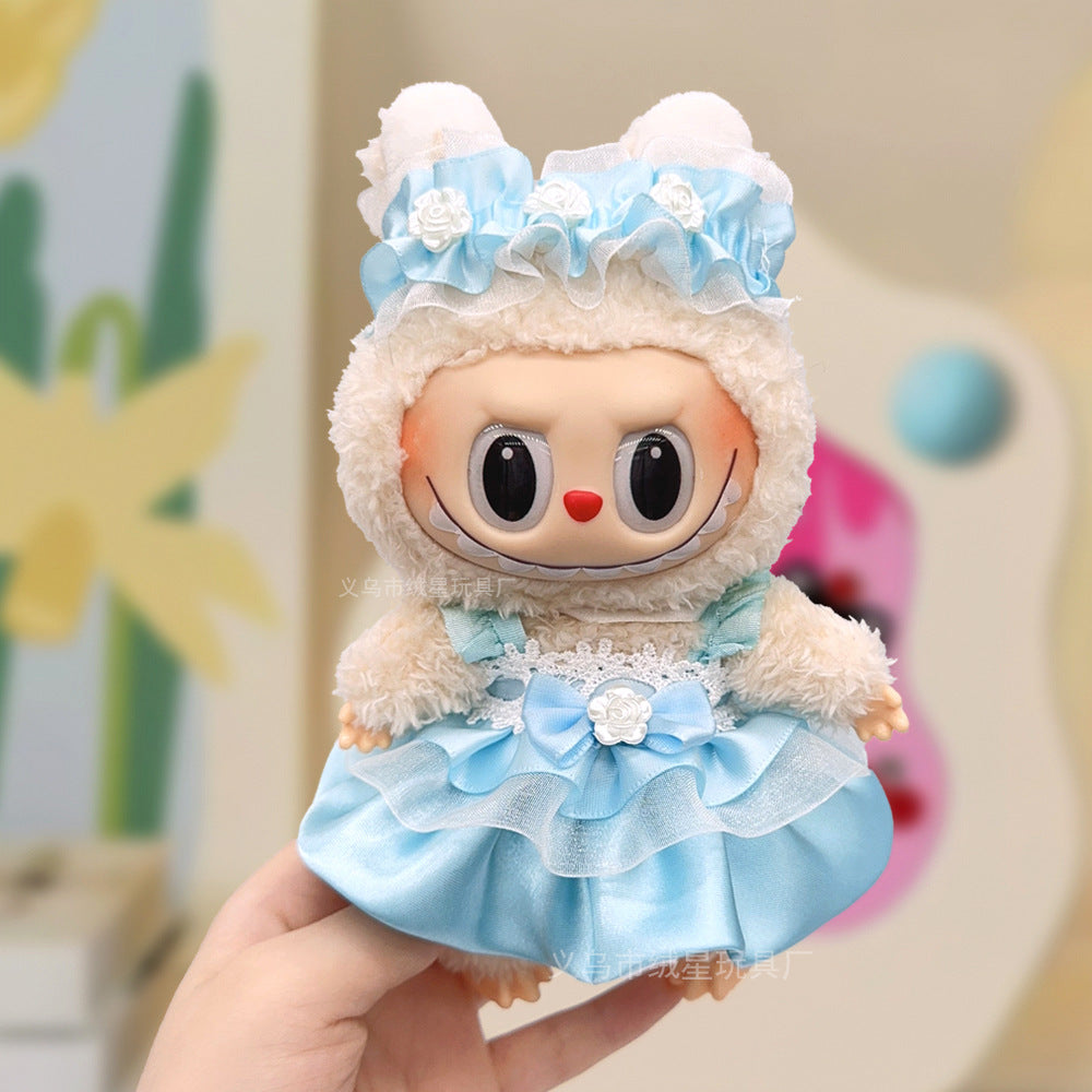 17cm labubu Doll Clothing Collection Creative Doll Outfit Set LabUbu Vinyl Doll Clothing Accessories