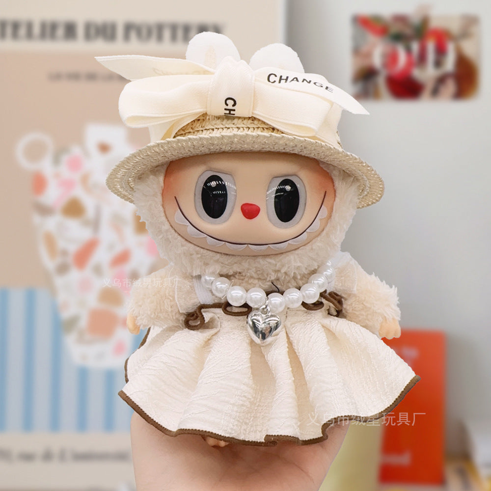 17cm labubu Doll Clothing Collection Creative Doll Outfit Set LabUbu Vinyl Doll Clothing Accessories
