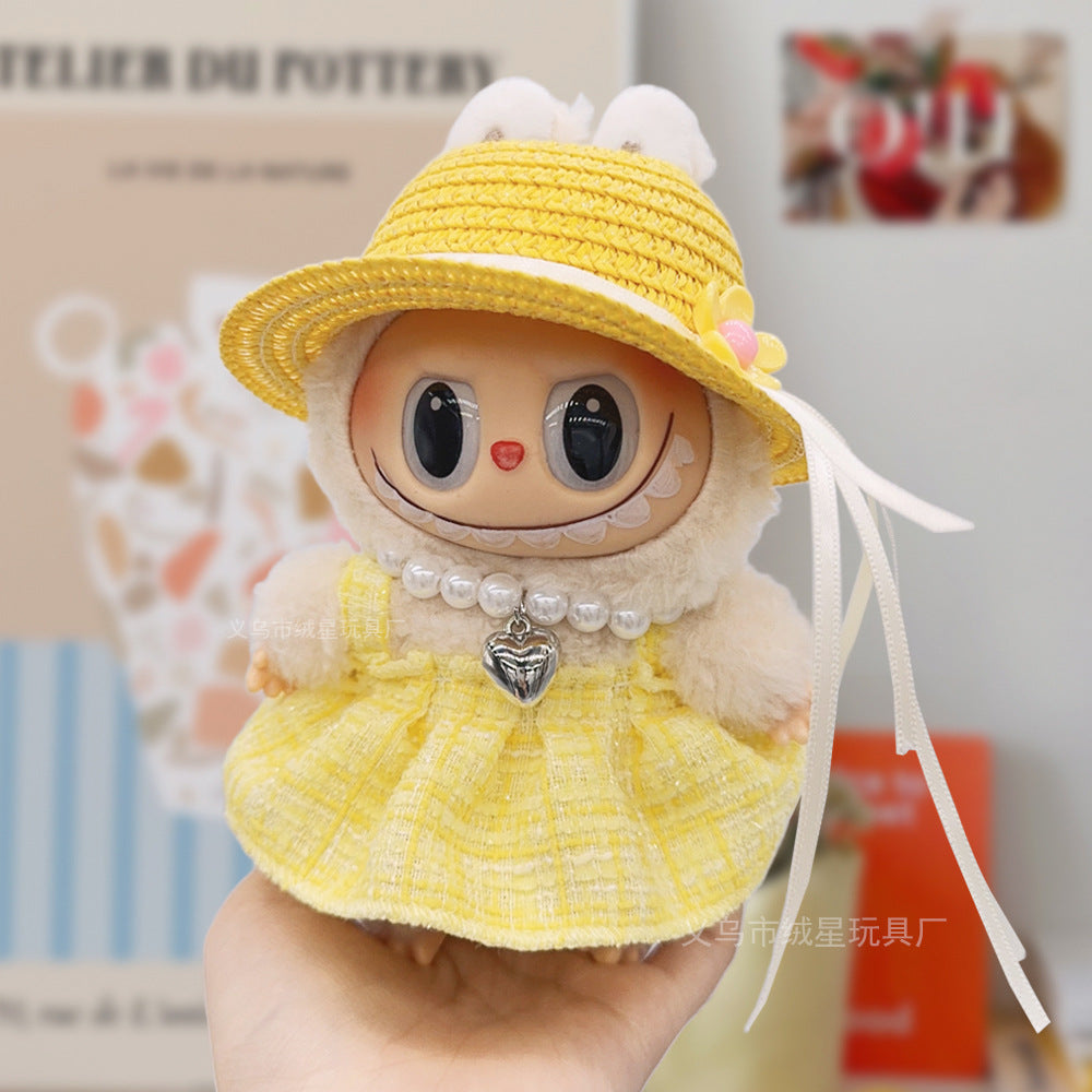 17cm labubu Doll Clothing Collection Creative Doll Outfit Set LabUbu Vinyl Doll Clothing Accessories