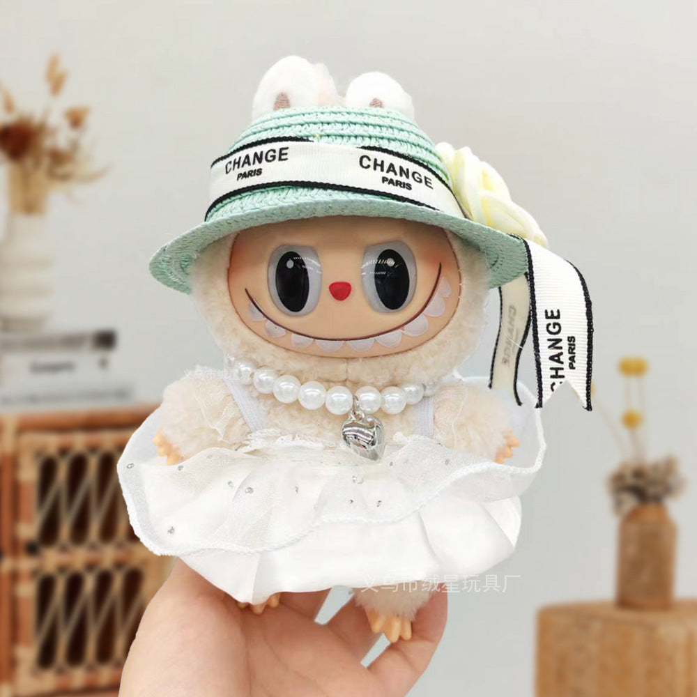 17cm labubu Doll Clothing Collection Creative Doll Outfit Set LabUbu Vinyl Doll Clothing Accessories
