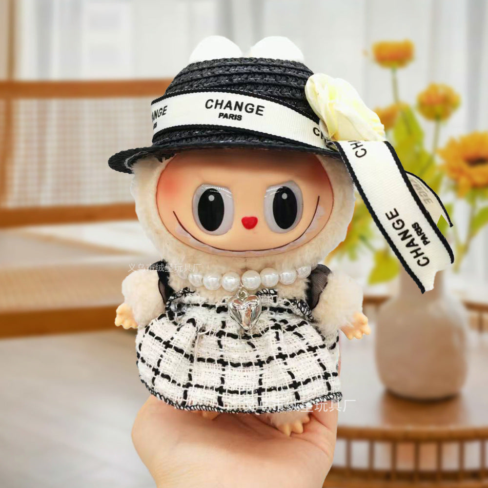 17cm labubu Doll Clothing Collection Creative Doll Outfit Set LabUbu Vinyl Doll Clothing Accessories