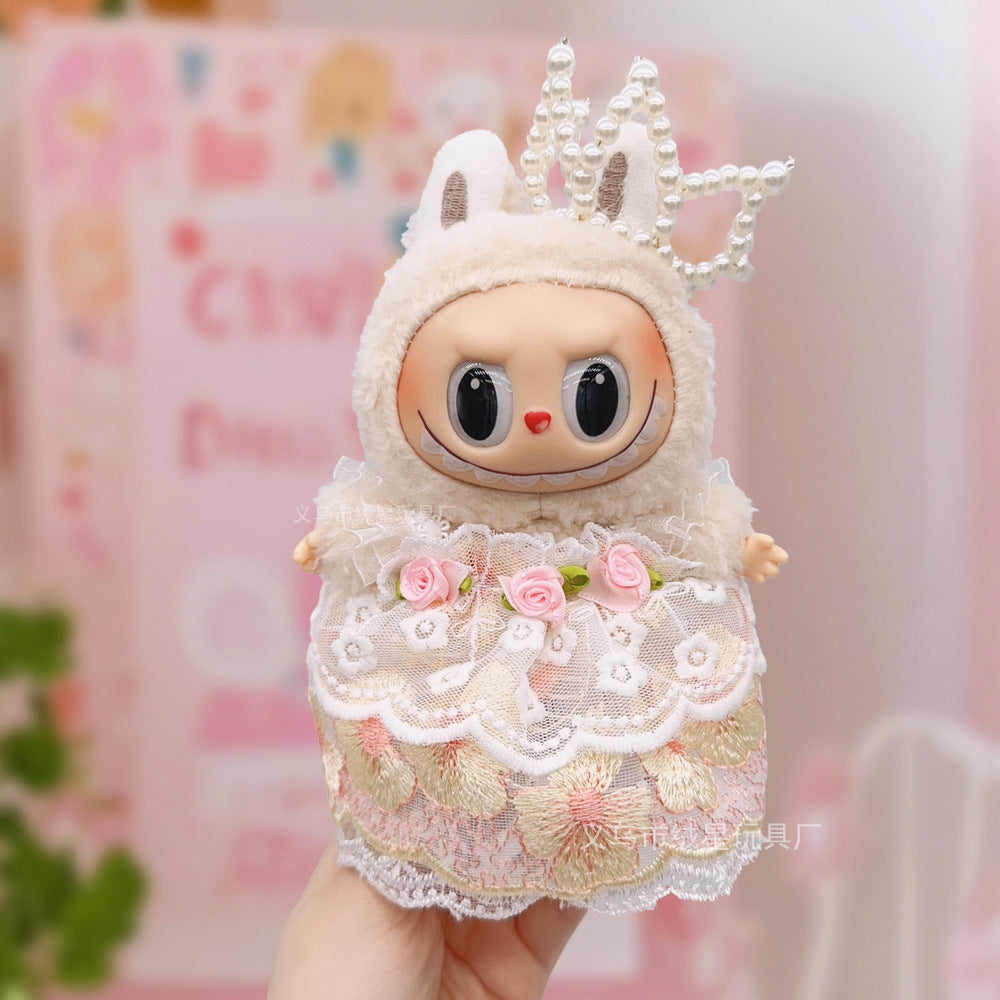 17cm labubu Doll Clothing Collection Creative Doll Outfit Set LabUbu Vinyl Doll Clothing Accessories
