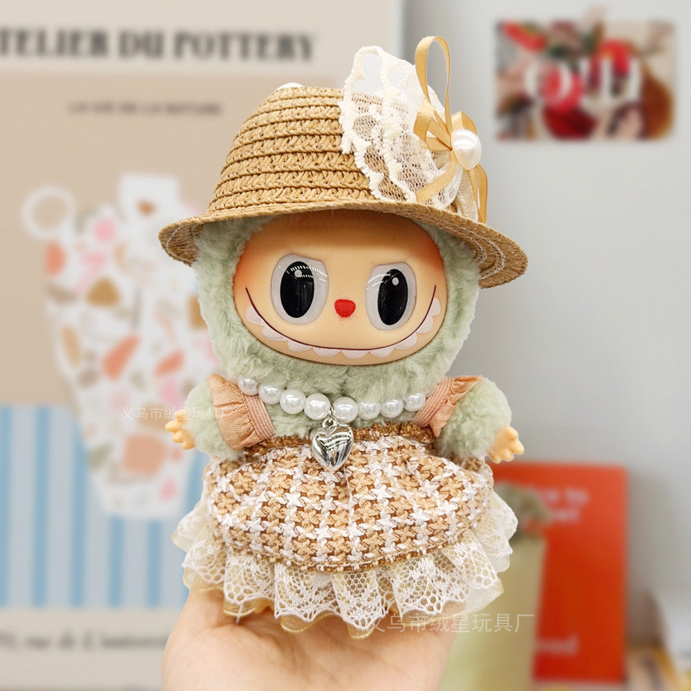 17cm labubu Doll Clothing Collection Creative Doll Outfit Set LabUbu Vinyl Doll Clothing Accessories