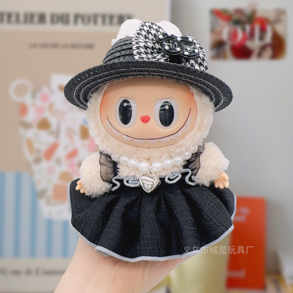 17cm labubu Doll Clothing Collection Creative Doll Outfit Set LabUbu Vinyl Doll Clothing Accessories
