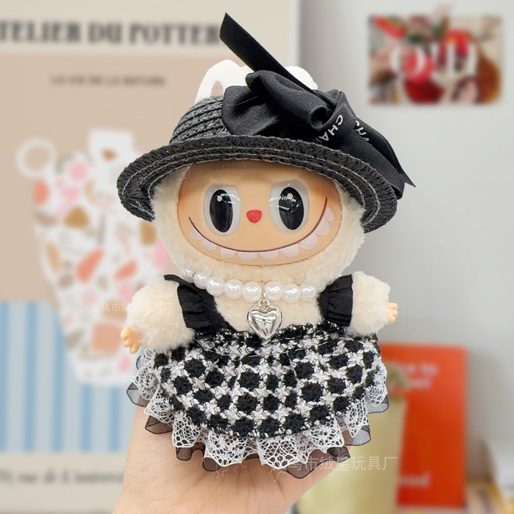 17cm labubu Doll Clothing Collection Creative Doll Outfit Set LabUbu Vinyl Doll Clothing Accessories