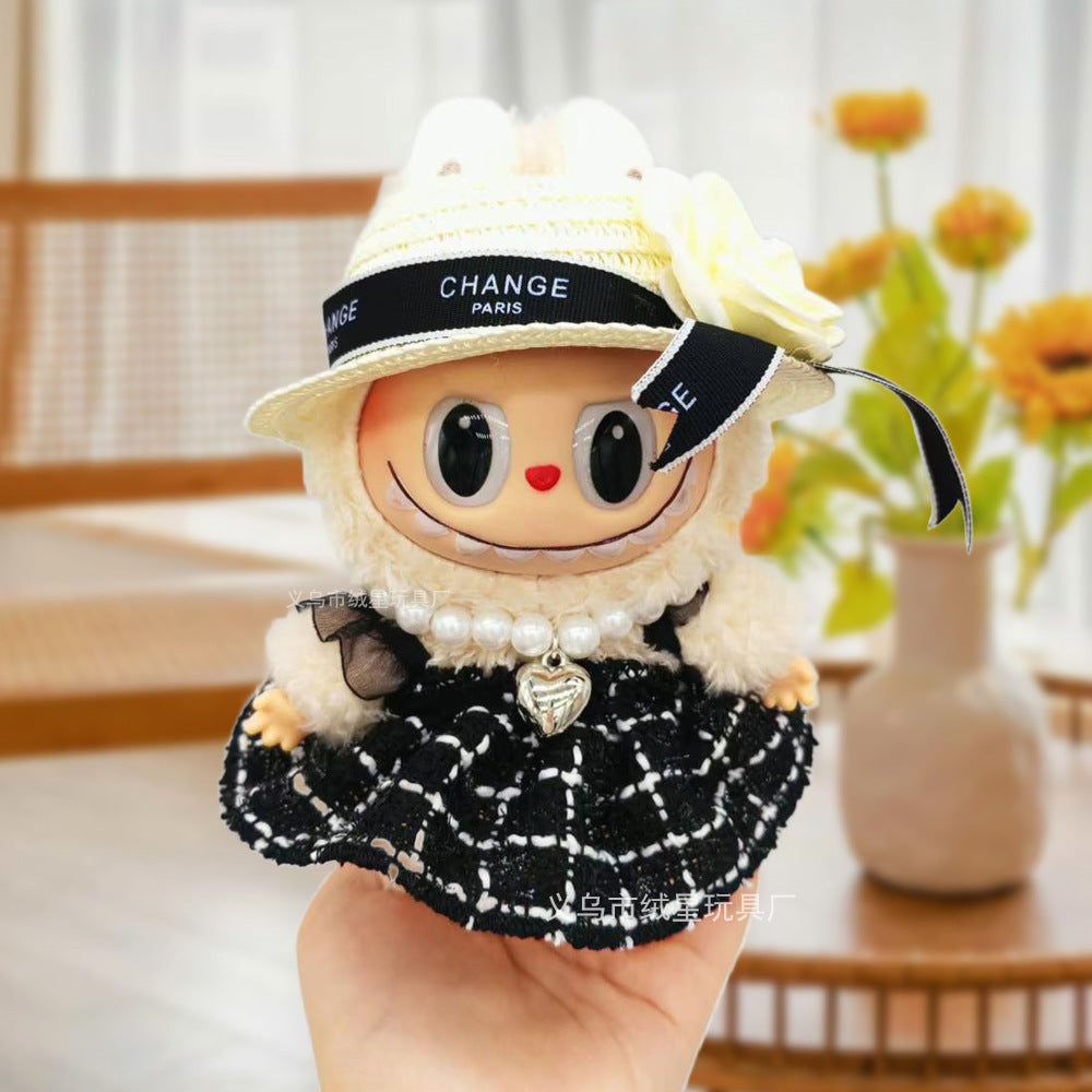 17cm labubu Doll Clothing Collection Creative Doll Outfit Set LabUbu Vinyl Doll Clothing Accessories