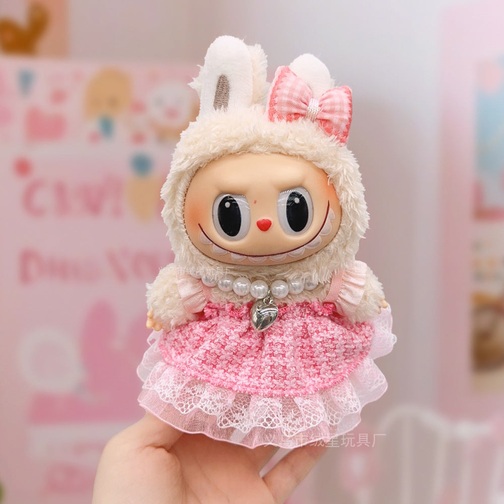 17cm labubu Doll Clothing Collection Creative Doll Outfit Set LabUbu Vinyl Doll Clothing Accessories