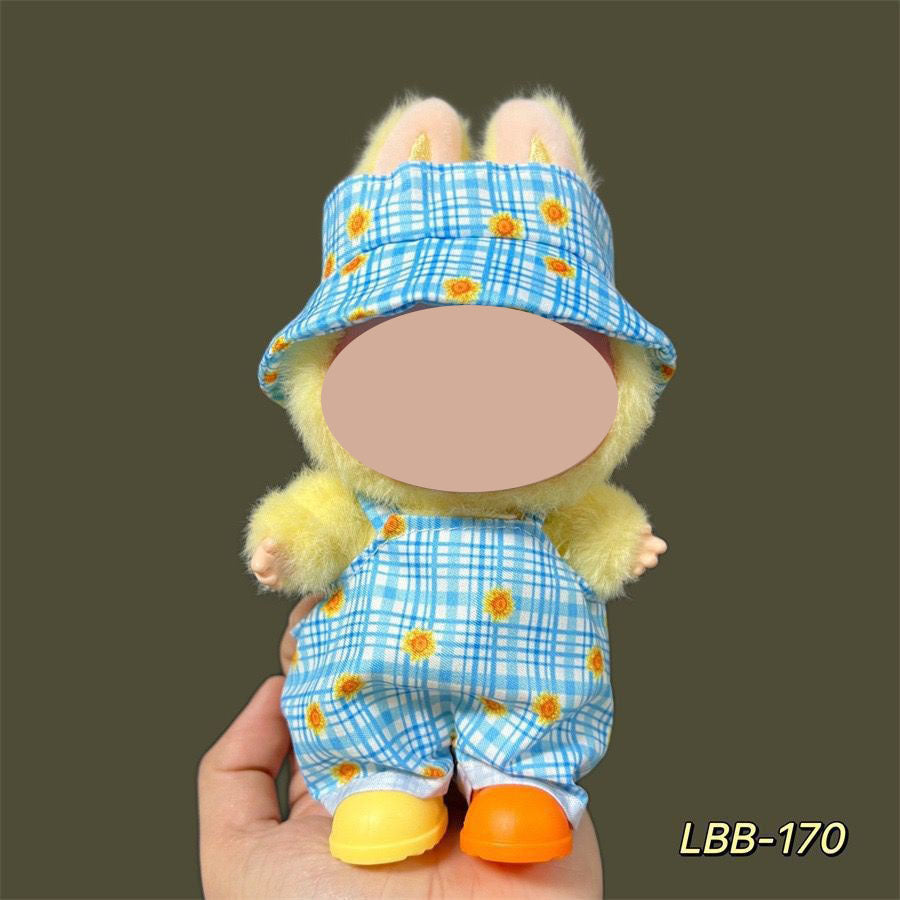 17cm labubu first generation wearable baby clothes, second and third generation Labubu blind box pendant baby clothes decoration set