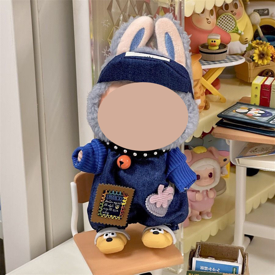 17cm labubu first generation wearable baby clothes, second and third generation Labubu blind box pendant baby clothes decoration set