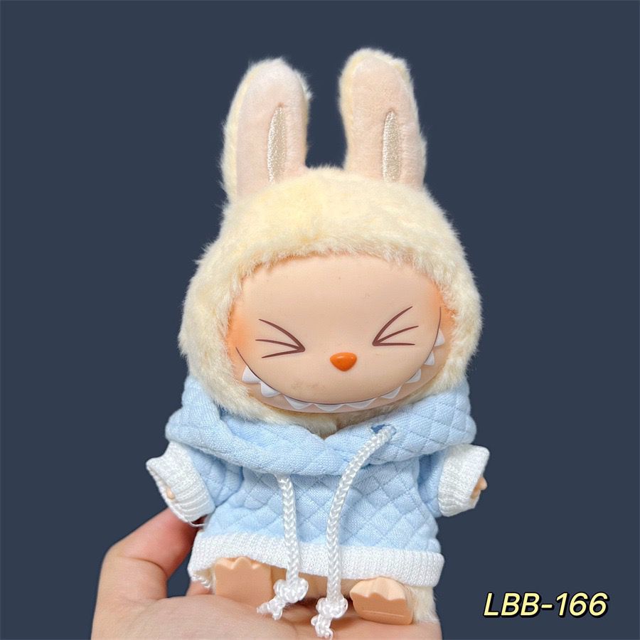 17cm labubu first generation wearable baby clothes, second and third generation Labubu blind box pendant baby clothes decoration set