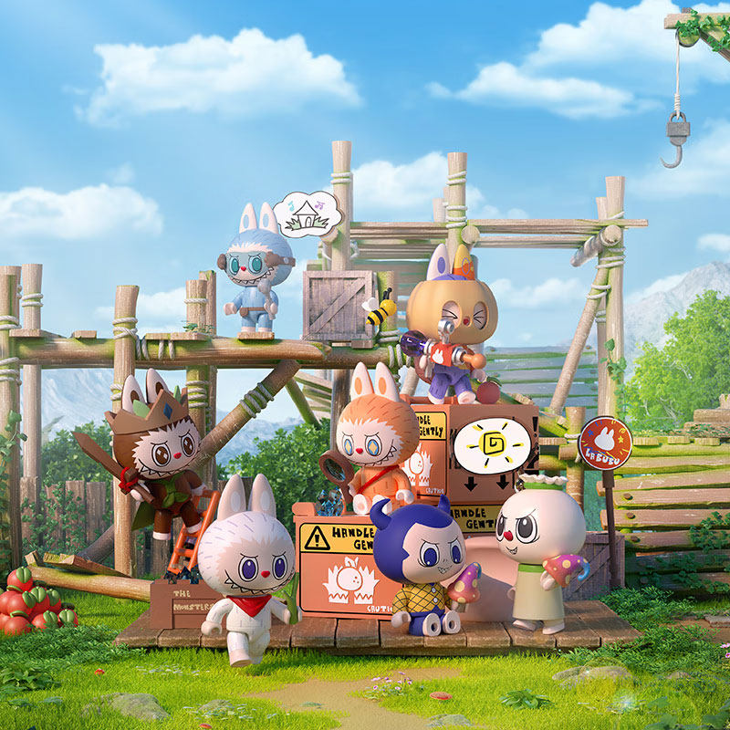 LABUBU THE MONSTERS Forest Secret Base Building Blocks Gift from Pop Mart Toys