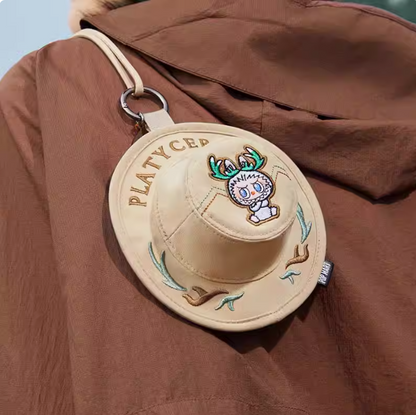 POPMART Mart LABUBU Spring Wild Home series Blind box Fisherman hat satchel bag